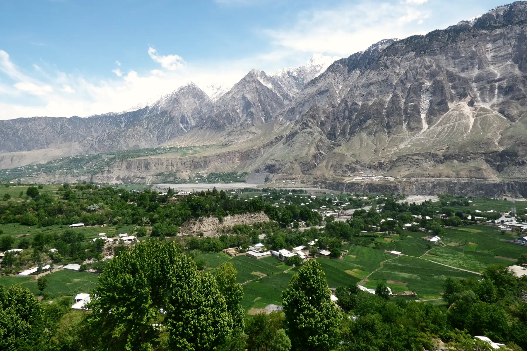 A green valley near Chitral.